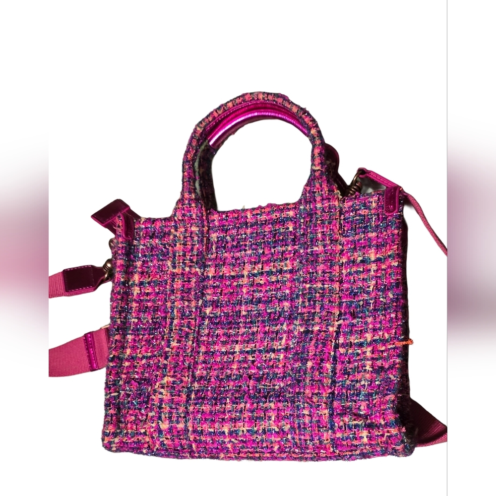 Kurt Geiger Pink Tweed Bag - Picture 2 of 11